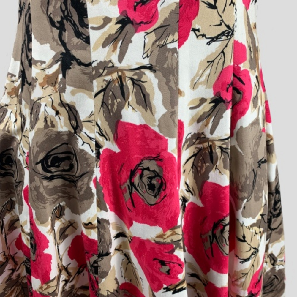 Maggy L Womens Sheath Dress Brown/Pink/Tan/White - Picture 6 of 8